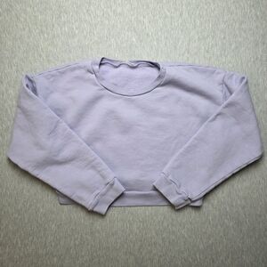 Reformation Light Purple Crew Neck Sweater Cropped Size Small